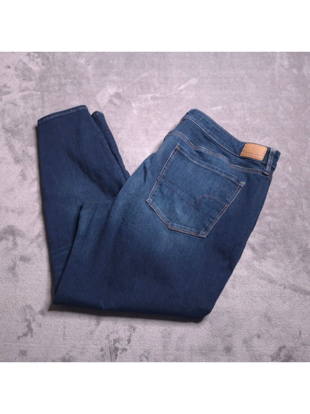 American Eagle Womens Hi-Rise Jeggings Plus 22 Dark Wash Stretch Denim